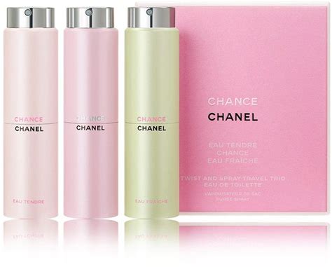 chanel chance twist and spray travel trio|chanel twist and spray refill.